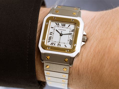 cartier santos carree gold